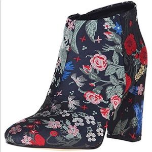 Sam Edelman Embroidered Floral Booties